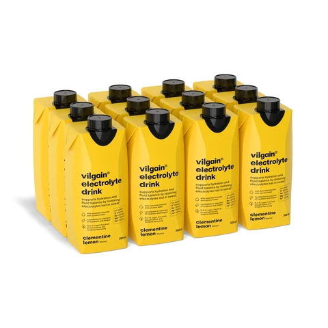 Vilgain Electrolyte Drink Clementine Lemon - 12 x 500ml