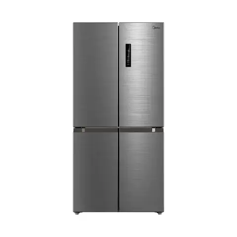 Midea MDRF632FIE46 84cm Wide Wifi Connected Total No Frost Multi Door American Fridge Freezer, Inox, E Rated