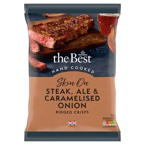Morrisons The Best Beef Ale & Roasted Onion Crisps 125g
