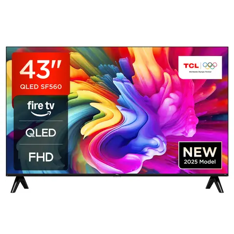 TCL 43SF560 - 43 Zoll Full HD Smart QLED Direct LED TV mit Fire TV & HDR, Metallic-Design, Rahmenlos