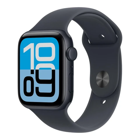 Apple Watch SE 3 GPS 44mm Midnight Aluminium Case with Midnight Sport Band - S/M