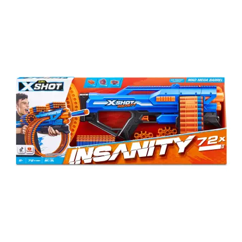 X-Shot Insanity S1 Mad Mega Barrel Blaster