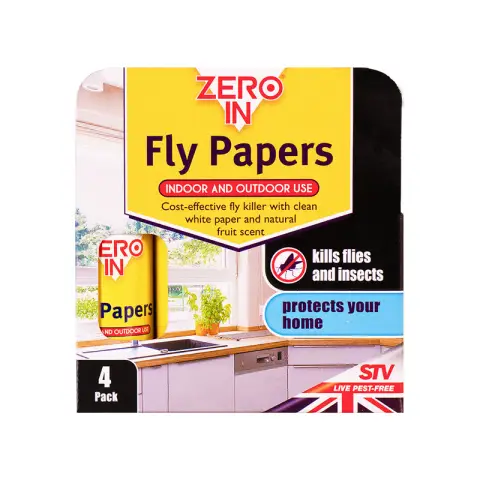 Zero In Flypapers 4pk