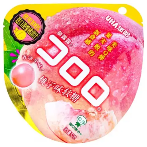 UHA Gummy Candy Peach 悠哈酷露露軟糖-桃子52g