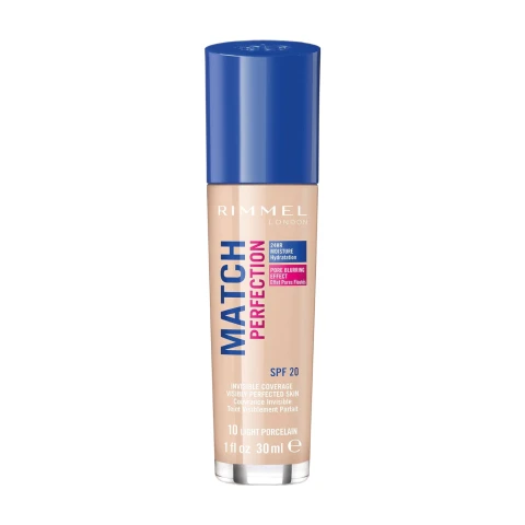 Rimmel MATCH PERFECTION FOUNDATION 30ML IV 010 Light Porcelain