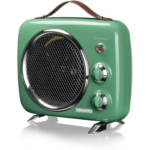 Ariete 808 Vintage Kalt- und Warmwachgerät, einstellbare Thermostate, Tragegriff, 2000 W, Grün