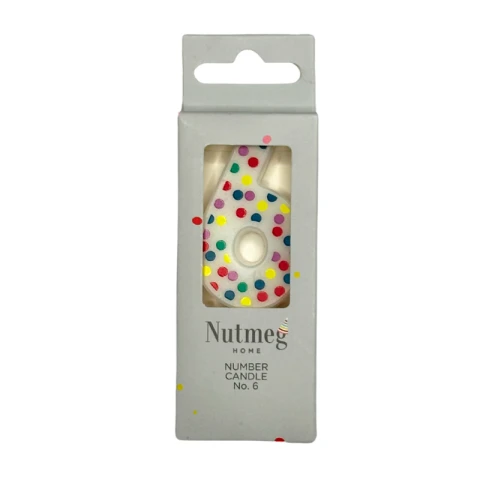 NUTMEG SPOT NUMBER CANDLE NO.6