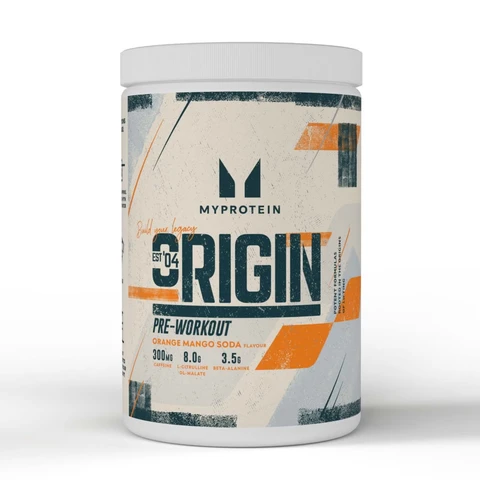 MyProtein Alpha Pre Workout Orange and Mango Flavour Pre-Workout Energy Support Powder - 600g