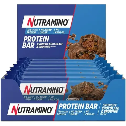 Nutramino Eiwitreep 12 x 55 g - Krokante chocoladebrownie