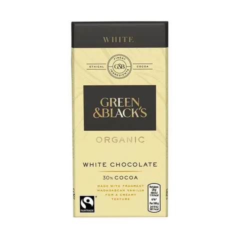 Green & Black's White Chocolate 90g