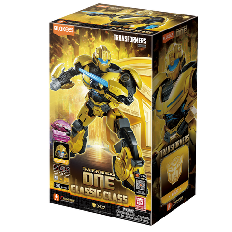 Blokees Transformers Classic Class 15 Buildable Bumblebee (Movie One Version) Figure with Light-up Eyes and Chest