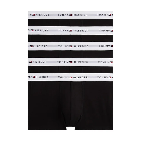 Tommy Hilfiger 5er-Pack SIGNATURE CTN ESS TRUNK Schwarz/Schwarz/Schwarz/Schwarz/Schwarz MD