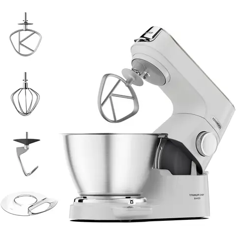 Kenwood Chef Baker Stand Mixer, KVC65.001WH