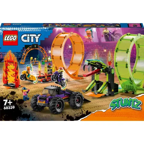 Lego 60339 City Dubbele Lus Stuntracebaan