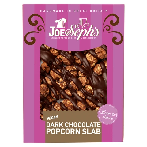 Joe & Seph's Vegan Dark Chocolate Popcorn Slab 115g