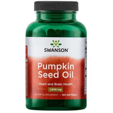 Swanson Pumpkin Seed Oil Prostate 1000mg - 100 Softgels