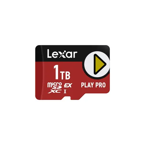 Lexar PLAY PRO MicroSDXC Express Card 1TB, up to 900MB/s Read, 600MB/s Write, Gaming-Optimized, A2, 4K, High-Speed Micro SD Memory Card for Handheld Consoles, Switch, Portable Gaming Device