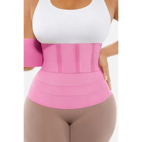 Feelingirl Women and Men Fitness Tummy Firm Control Wrap Waist Trainer Fits All Size  OS Pink, Couple Gift Perfect Gift