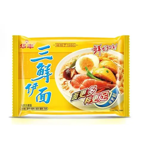Hua Feng Drei-Früchte-Ei-Nudeln, natürliche Geschmack, 86g