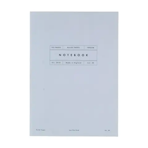 Katie Leamon A5  Notebook Lined Paper 100GSM Cornflower Blue