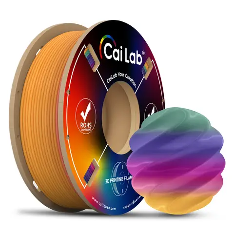 CAILAB 3D Printer Filament PLA Rainbow Gradient - Rainbow #3