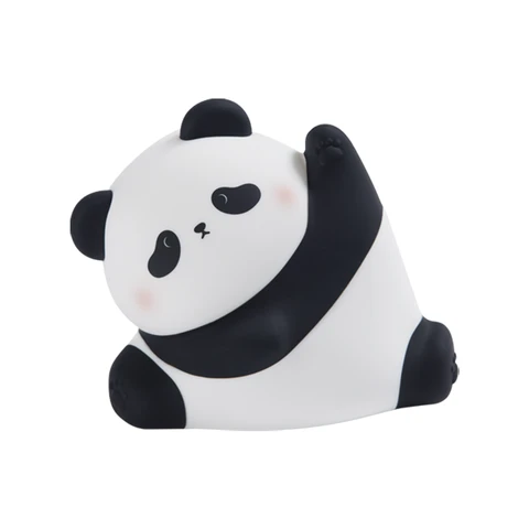 VIVREAL Panda Nachtlicht, Oplaadbare 3 Niveau Dimmable LED Squishy Kinderschool Nachtlicht, Food Grade Silicone Animal Night Lamps Schattige Bedside Touch Lamp voor borstvoeding Kleinkind Baby Kids Geschenken Decor