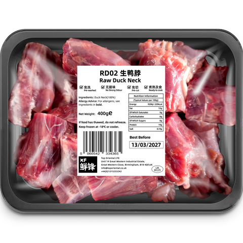 XF Raw Duck Neck 400g