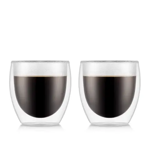 BODUM PAVINA Pack of 2 - 250ml Double Walled Thermo Glasses