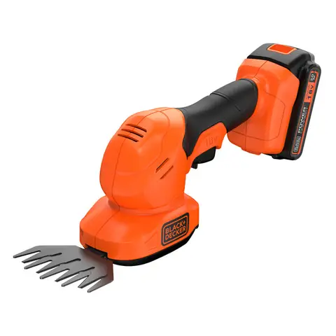 Black + Decker 18V Cordless Shear Shrubber, 1 x 2.0Ah Battery