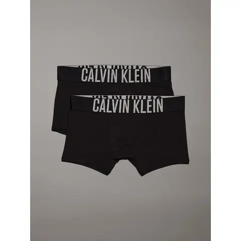 Calvin Klein 2 Pack Jongens Trunks - Intense Power - Zwart 12-14