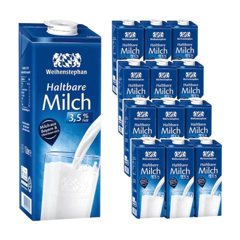 Weihenstephan Haltbare Milch 3,5% 12er-Pack (12 x 1 l)