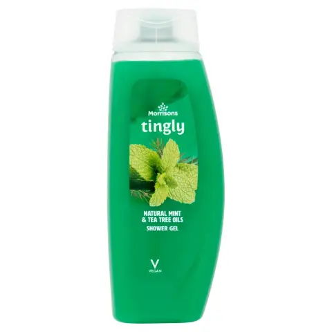 Morrisons Tingly Natural Mint & Tea Tree Oils Shower Gel 500ml