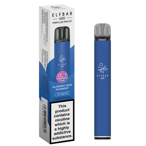 Elfbar 600 Prefilled Pod Kit Blueb Sour Rasp