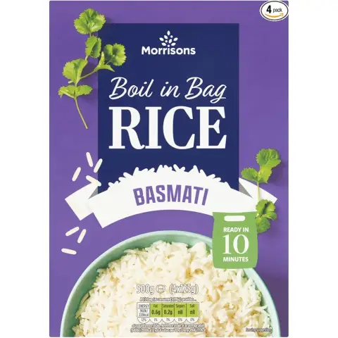 Morrisons Basmati Boil in The Bag Rice 4 x 125g