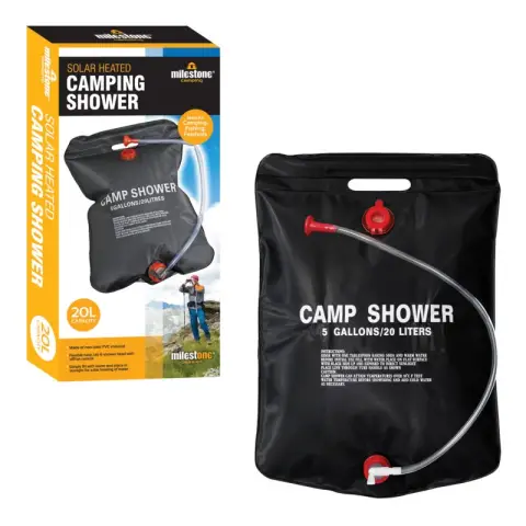 Milestone 20L Solar Camping Shower