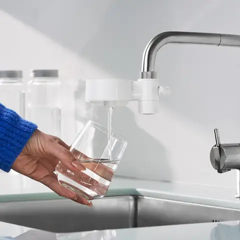 Tappwater EcoPro Compact Tap Water Filter, 5-Stage Nanotechnology Filtration System, Filters 100+ Substances, White - T3U-P101