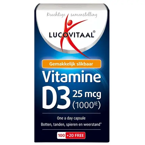 Lucovitaal Vitamine D3 25 mcg 120 capsules