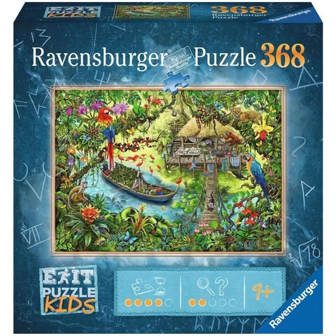 Ravensburger EXIT Puzzle Kids - 12924 Die Dschungelexpedition - 368 Teile Puzzle für Kinder ab 9 Jahren, Kinderpuzzle