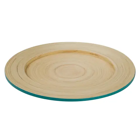 Maison by Premier Kyoto Turquoise Bamboo Charger Plate
