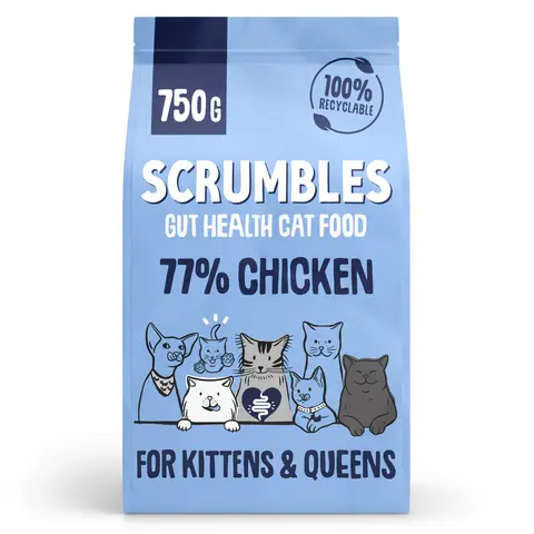 Scrumbles Dry Kitten Food Chicken 750g