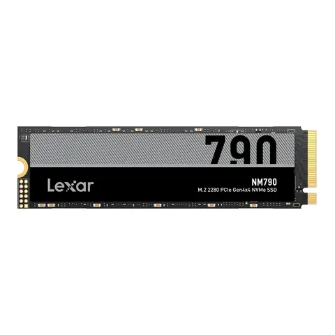 Lexar NM790 4 TB SSD, M.2 2280 PCIe Gen4 × 4 NVMe 1.4 interne SSD, bis zu 7400 MB/s Lesen, bis zu 6500 MB/s Schreiben, internes Solid-State-Laufwerk für PS5, PC, Laptop, Spieler, Profis (LNM790 × 004T-RNNNG)