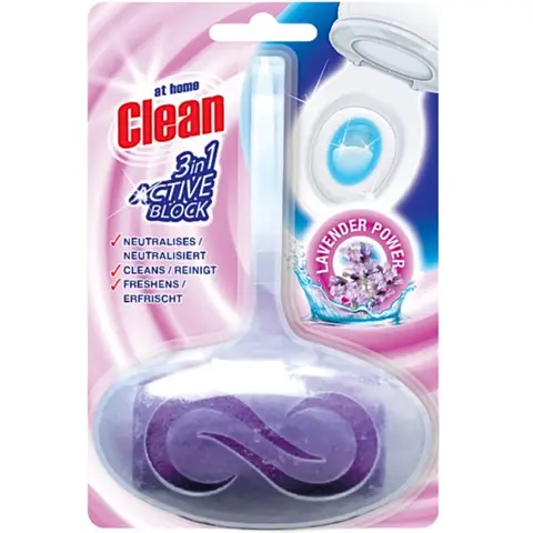 At Home Clean Toiletblok - 40 g Lavendel
