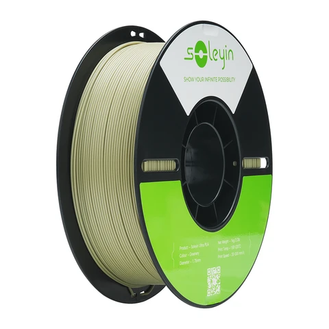 Creality Soleyin Ultra PLA grün 1 KG 3D-Druckerfilament 1,75 mm, hohe Geschwindigkeit 30–300 mm/s, passend für die meisten FDM-3D-Drucker