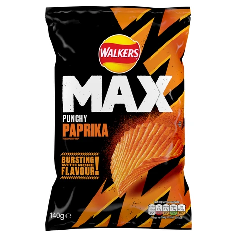 Walkers Max Paprika 140g