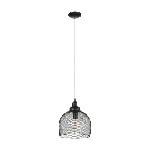 Eglo 49736 - Straiton Vintage Pendelleuchte # Schwarz