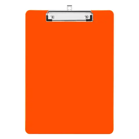 Deli Orange PP Clipboard, Waterproof & Durable, 1-Pack for Outdoor, Office, and School Use