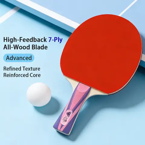 Double Fish Diamond Series 4-Star Training Table Tennis Racket Shakehand Single Paddle
