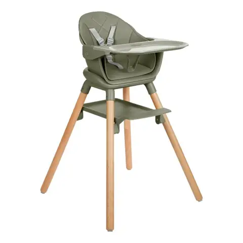 Kikka Boo High Chair 6in1 Woody Army Green