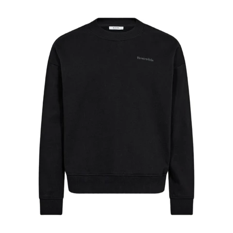 Resteröds RTDRAKE Schwarz XL Locker geschnittenes Langarmshirt mit Rundhalsausschnitt