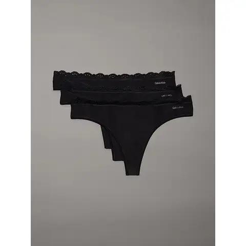 Calvin Klein unterwäsche tanga 3er-pack schwarz s